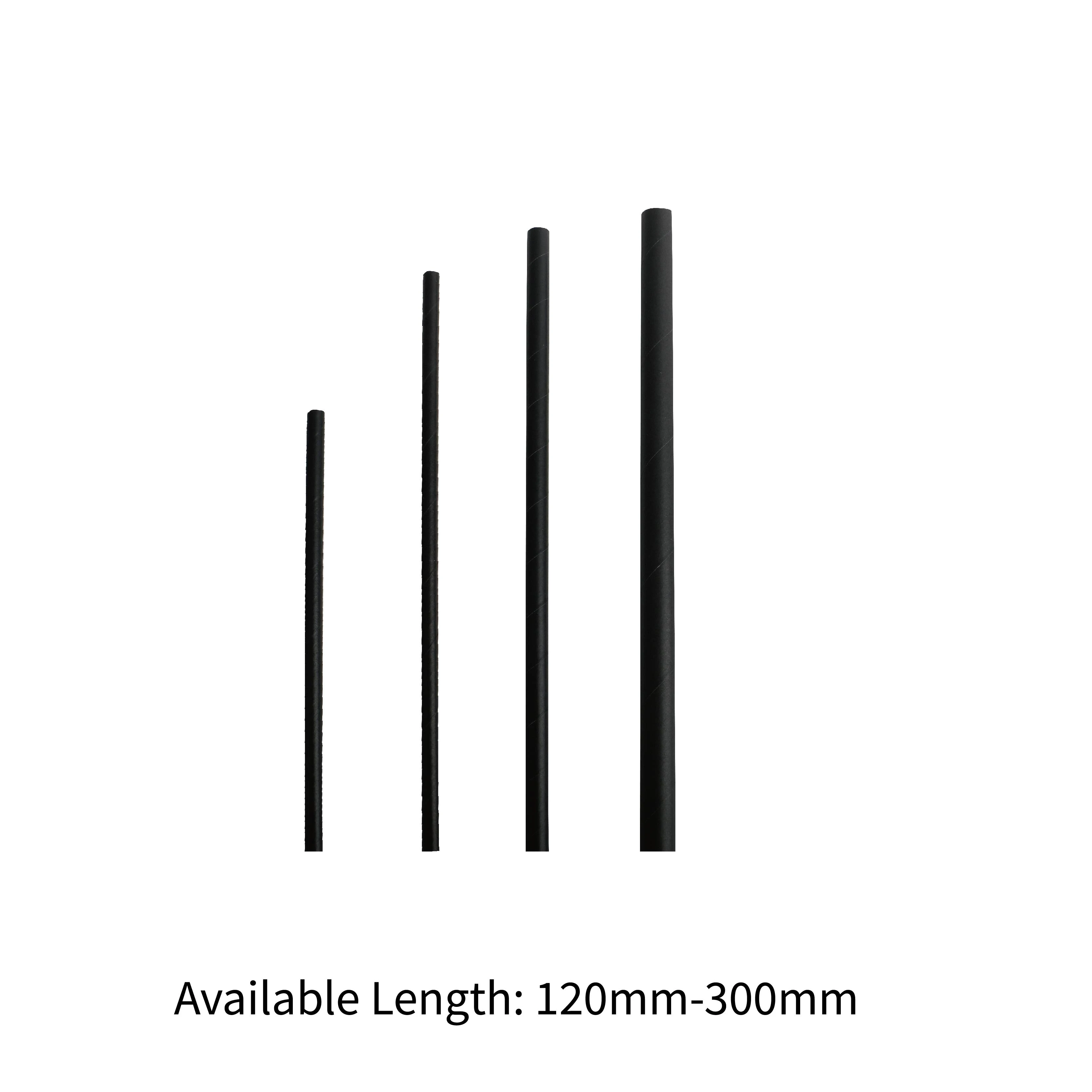 black paper straws