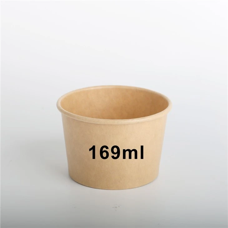 Disposable Kraft Ice Cream Cups With Lids